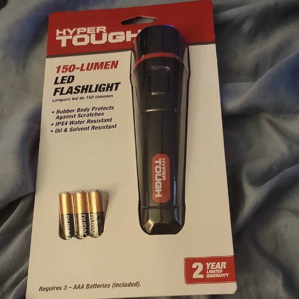Hyper Tough Black LED Flashlight